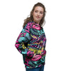 Abstract Graffiti Hiphop Lip Women's Hoodie-grizzshop