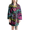 Abstract Graffiti Hiphop Lip Women's Robe-grizzshop