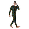 Abstract Graffiti Neon Monsters Print Pattern Men's Pajamas-grizzshop