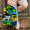 Abstract Graffiti Print Backpack-grizzshop