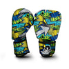 Abstract Graffiti Print Boxing Gloves-grizzshop