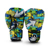 Abstract Graffiti Print Boxing Gloves-grizzshop