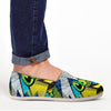 Abstract Graffiti Print Canvas Shoes-grizzshop