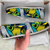 Abstract Graffiti Print Canvas Shoes-grizzshop