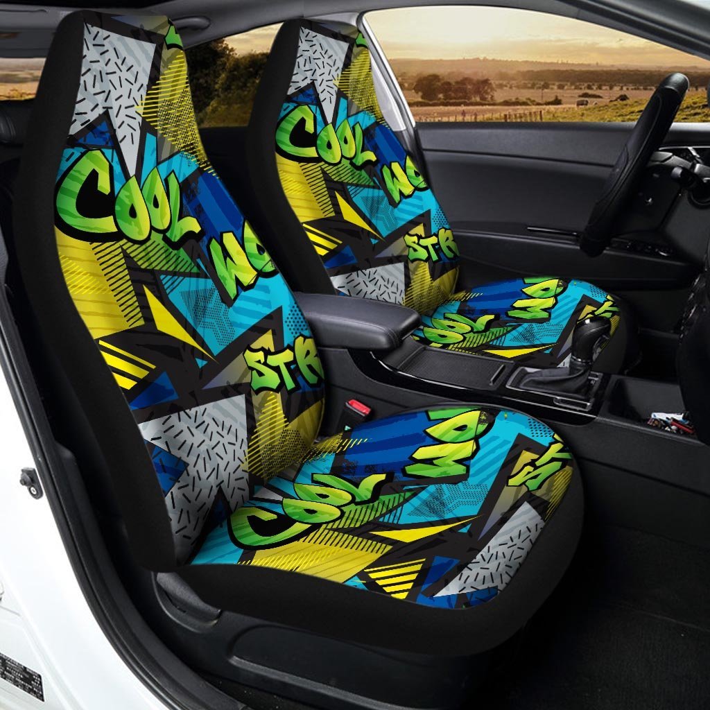 Abstract Graffiti Print Car Seat Covers-grizzshop