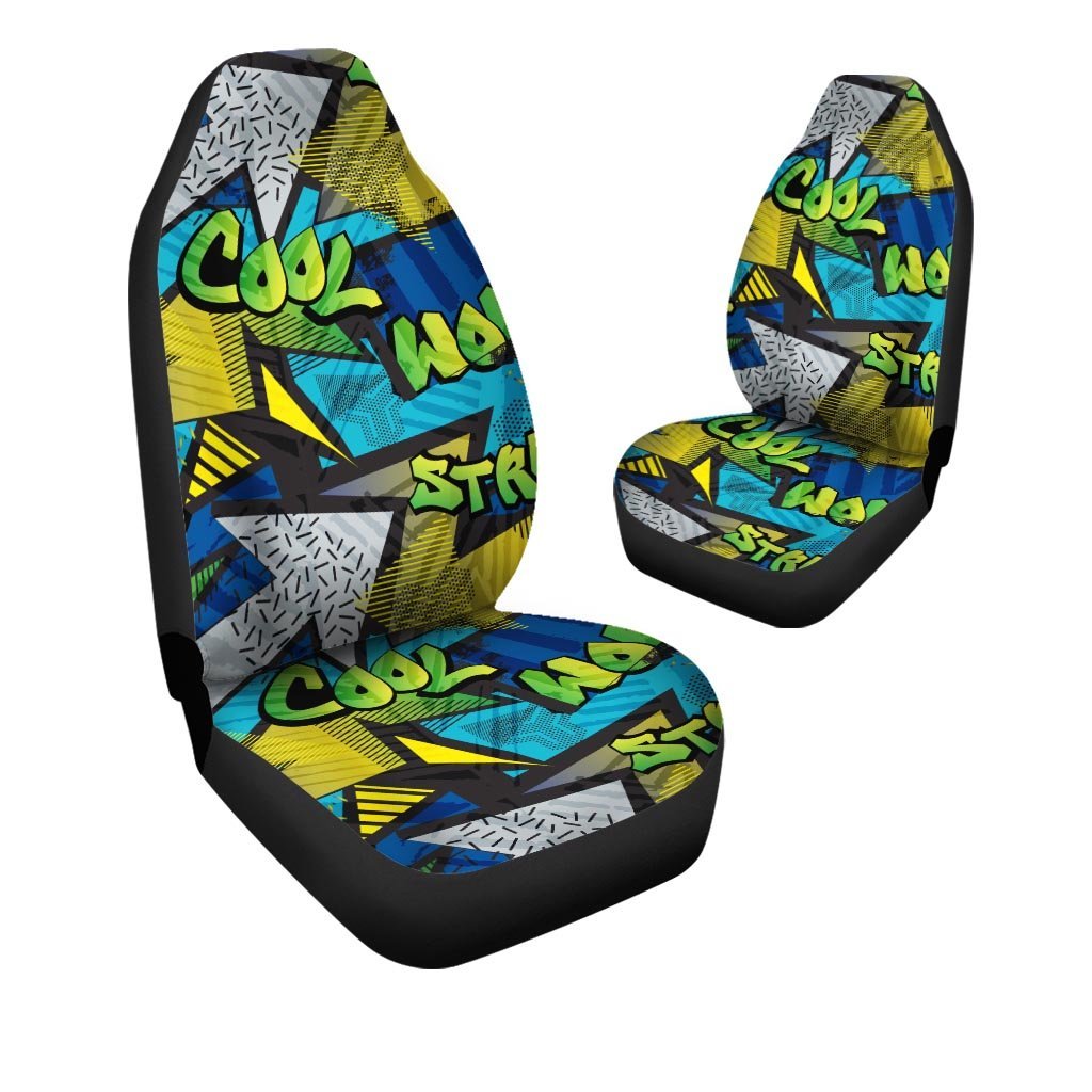 Abstract Graffiti Print Car Seat Covers-grizzshop