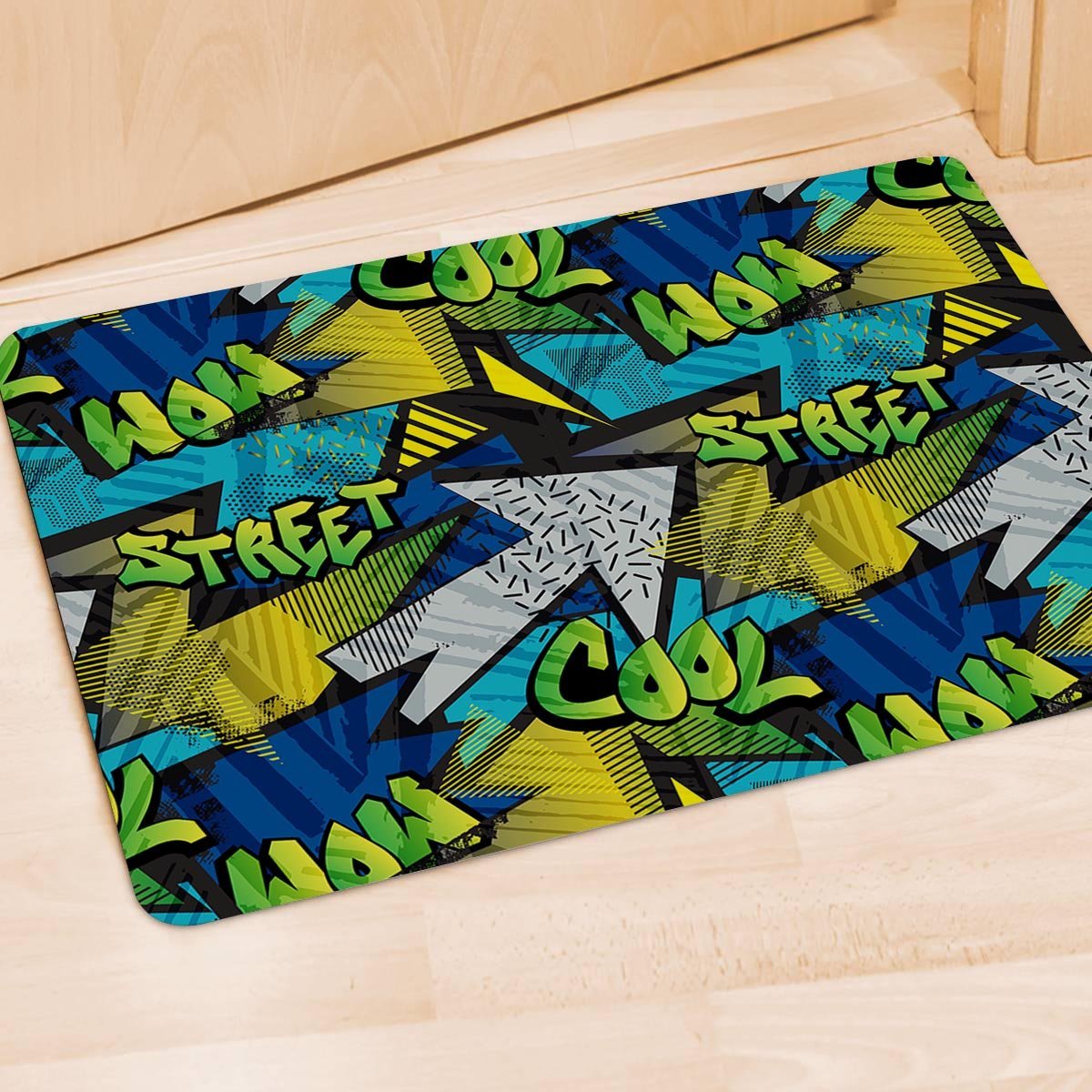 Abstract Graffiti Print Door Mat-grizzshop