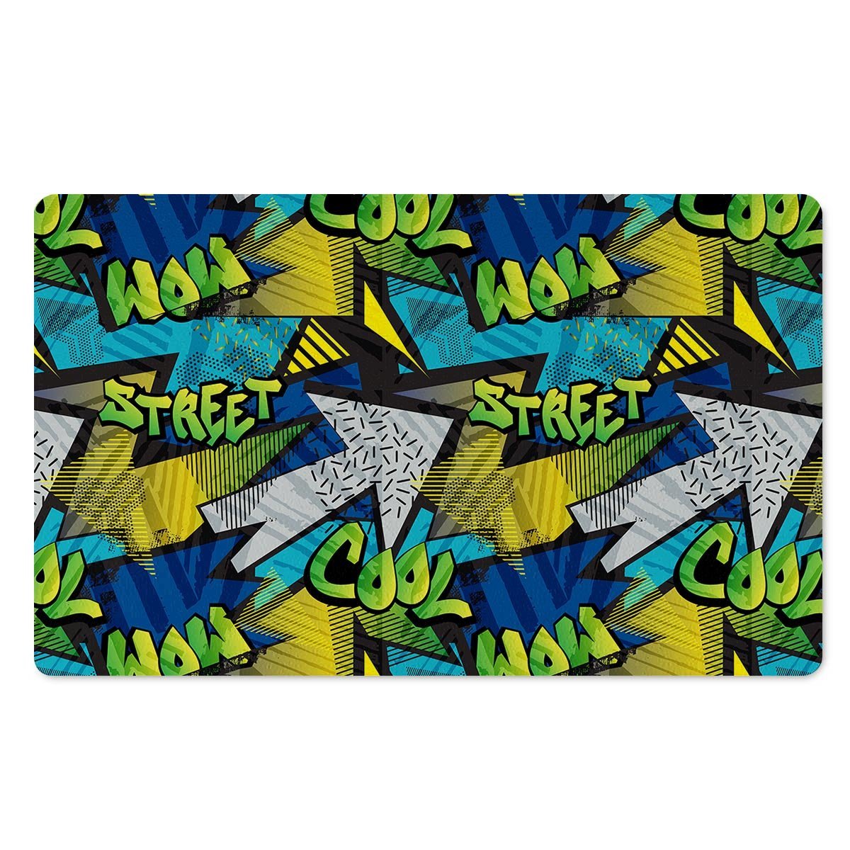 Abstract Graffiti Print Door Mat-grizzshop