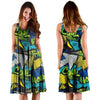 Abstract Graffiti Print Dress-grizzshop