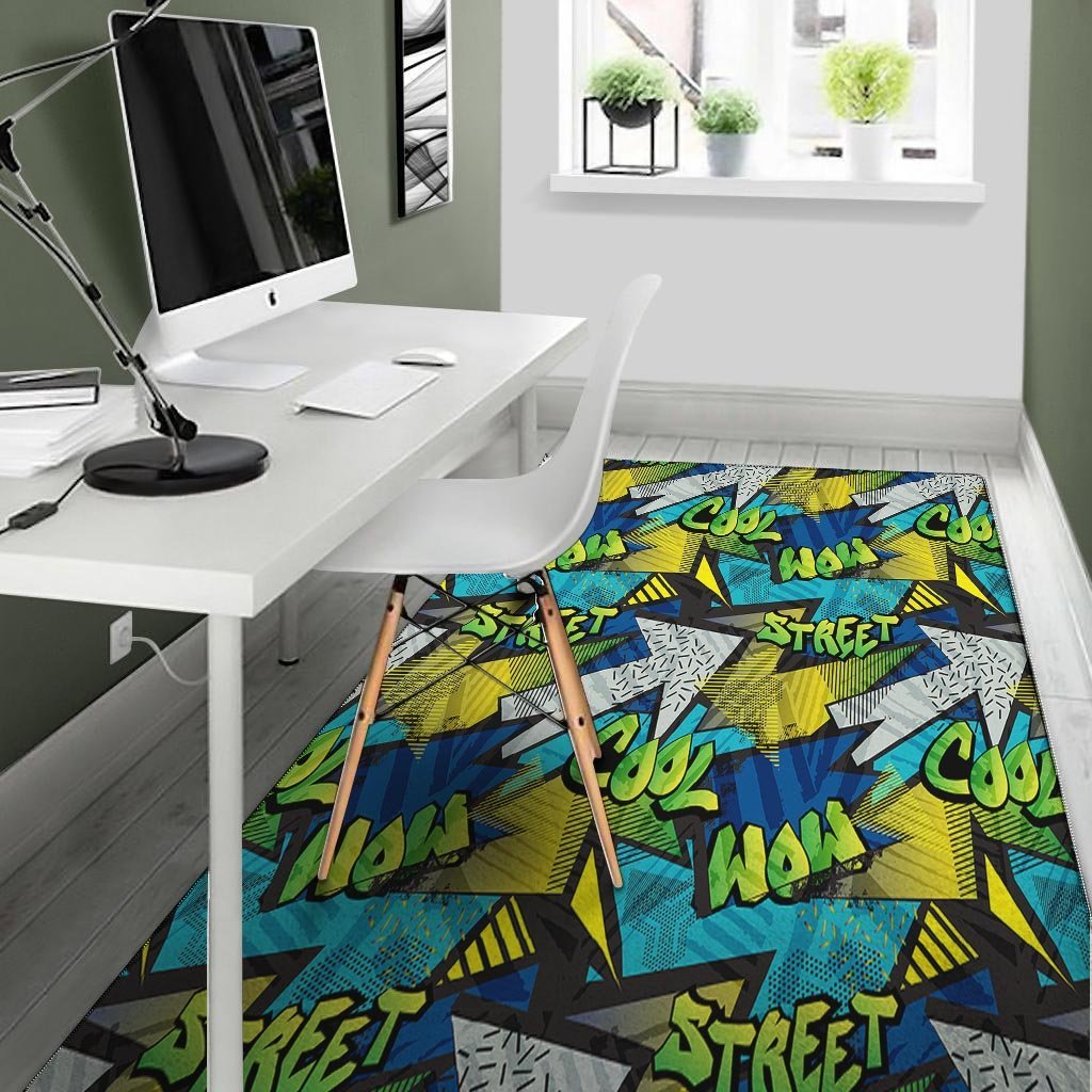 Abstract Graffiti Print Floor Mat-grizzshop