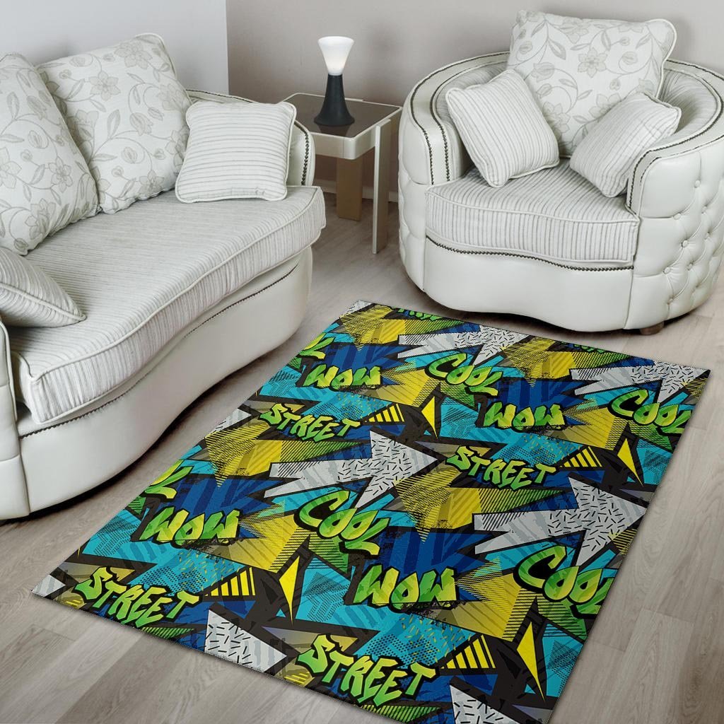 Abstract Graffiti Print Floor Mat-grizzshop