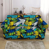 Abstract Graffiti Print Loveseat Cover-grizzshop