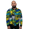 Abstract Graffiti Print Men's Bomber Jacket-grizzshop