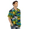 Abstract Graffiti Print Men’s Hawaiian Shirt-grizzshop