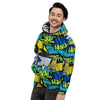 Abstract Graffiti Print Men's Hoodie-grizzshop