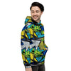 Abstract Graffiti Print Men's Hoodie-grizzshop