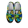 Abstract Graffiti Print Men's Slip On Sneakers-grizzshop