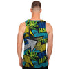 Abstract Graffiti Print Men's Tank Tops-grizzshop