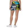 Abstract Graffiti Print Mini Skirt-grizzshop