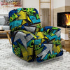 Abstract Graffiti Print Recliner Cover-grizzshop