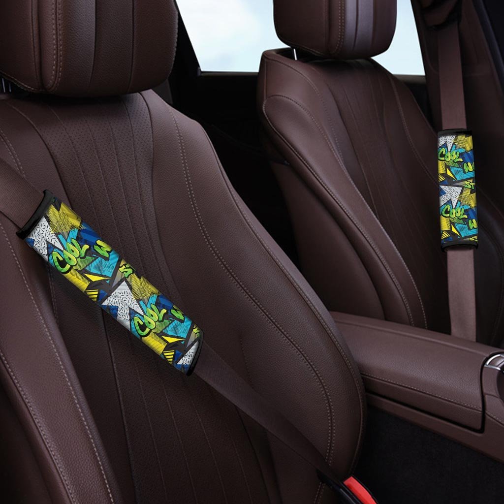 Abstract Graffiti Print Seat Belt Cover-grizzshop