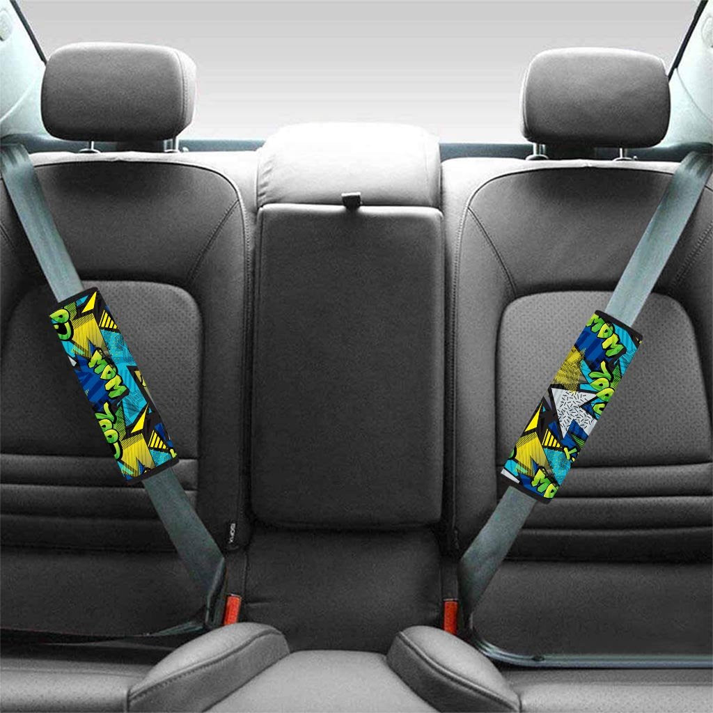 Abstract Graffiti Print Seat Belt Cover-grizzshop