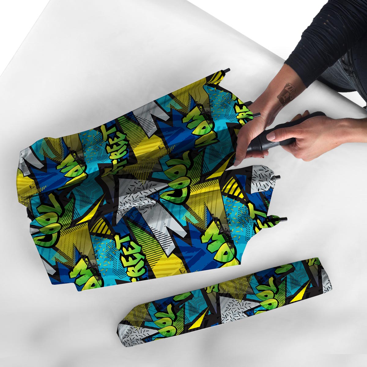 Abstract Graffiti Print Umbrella-grizzshop