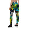 Abstract Graffiti Print Women's Leggings-grizzshop