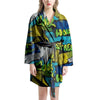 Abstract Graffiti Print Women's Robe-grizzshop