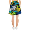 Abstract Graffiti Print Women's Skirt-grizzshop