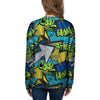 Abstract Graffiti Print Women's Sweatshirt-grizzshop