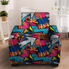 Abstract Graffiti Wow Print Armchair Cover-grizzshop