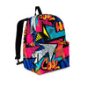 Abstract Graffiti Wow Print Backpack-grizzshop