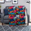 Abstract Graffiti Wow Print Blanket-grizzshop