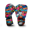 Abstract Graffiti Wow Print Boxing Gloves-grizzshop