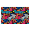 Abstract Graffiti Wow Print Door Mat-grizzshop