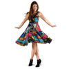 Abstract Graffiti Wow Print Dress-grizzshop