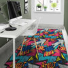 Abstract Graffiti Wow Print Floor Mat-grizzshop