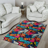 Abstract Graffiti Wow Print Floor Mat-grizzshop