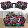 Abstract Graffiti Wow Print Loveseat Cover-grizzshop