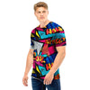 Abstract Graffiti Wow Print Men T Shirt-grizzshop