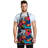 Abstract Graffiti Wow Print Men's Apron-grizzshop