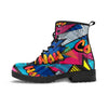 Abstract Graffiti Wow Print Men's Boots-grizzshop