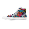Abstract Graffiti Wow Print Men's High Top Shoes-grizzshop