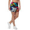 Abstract Graffiti Wow Print Mini Skirt-grizzshop