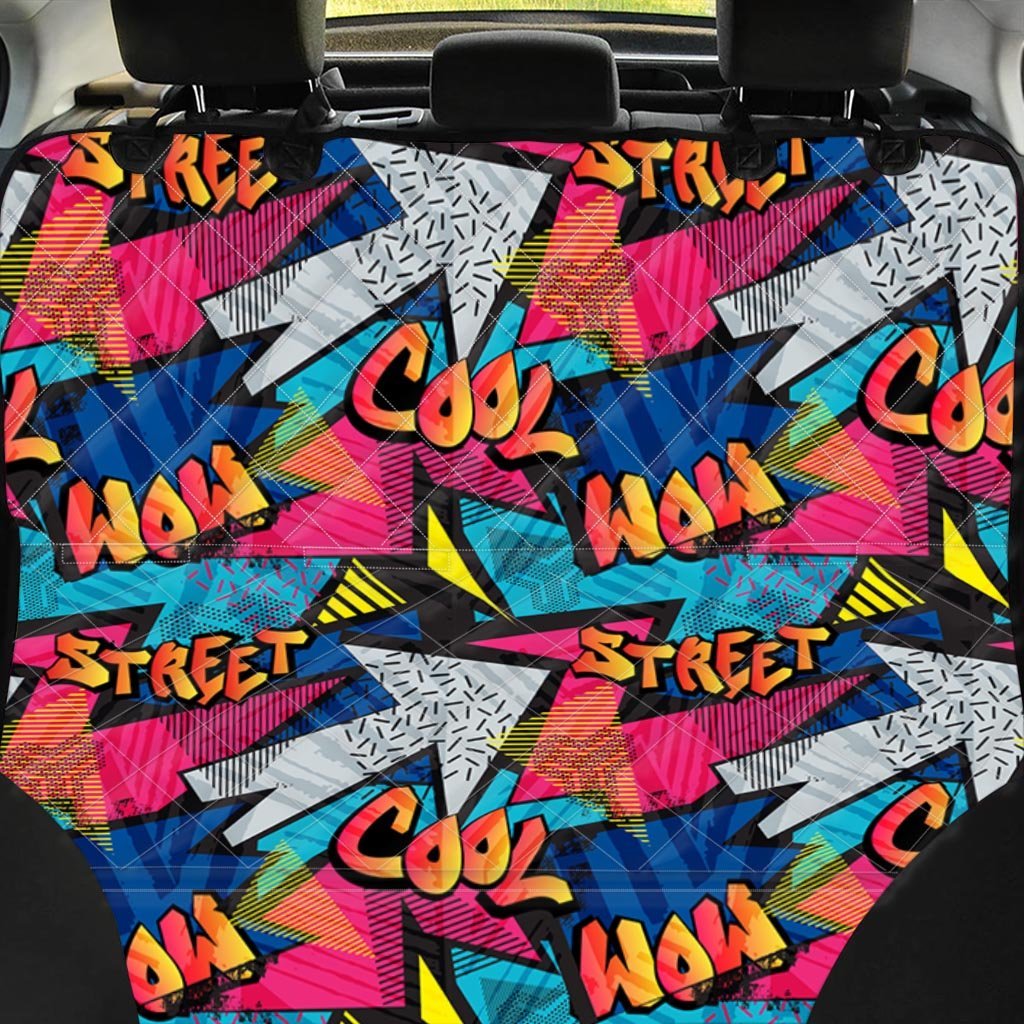 Abstract Graffiti Wow Print Pet Car Seat Cover-grizzshop