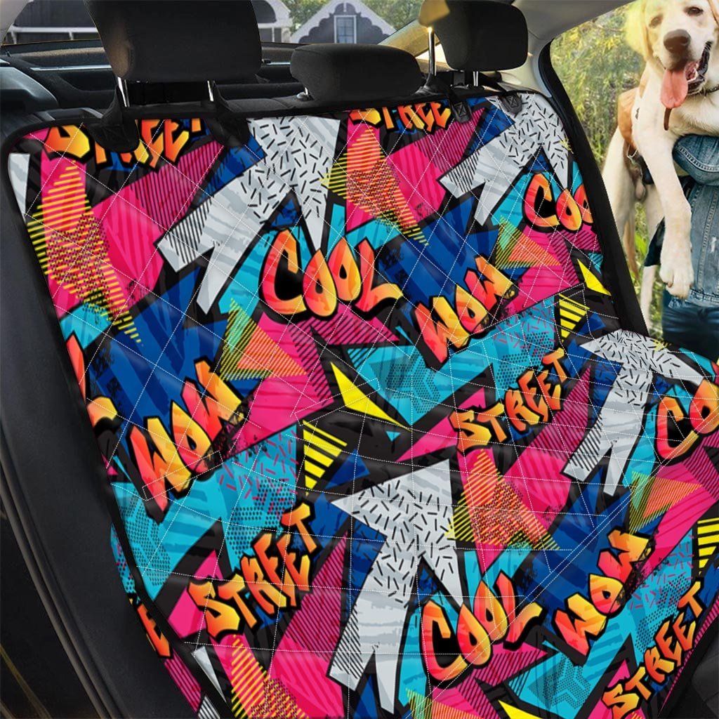 Abstract Graffiti Wow Print Pet Car Seat Cover-grizzshop