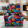 Abstract Graffiti Wow Print Recliner Cover-grizzshop