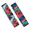 Abstract Graffiti Wow Print Seat Belt Cover-grizzshop