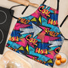 Abstract Graffiti Wow Print Women's Apron-grizzshop